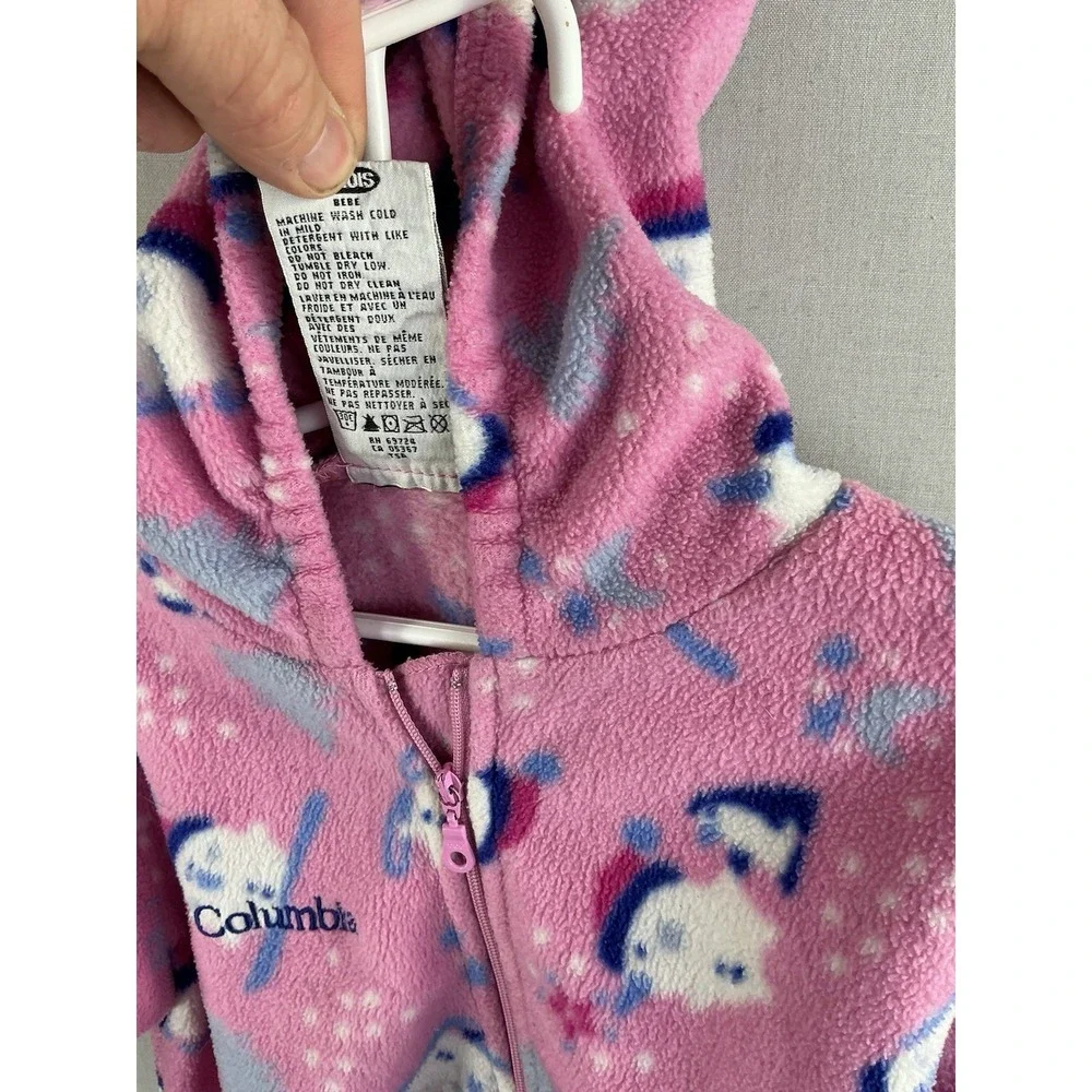 Columbia Pink Fleece Snowsuit Bunting 18 Month